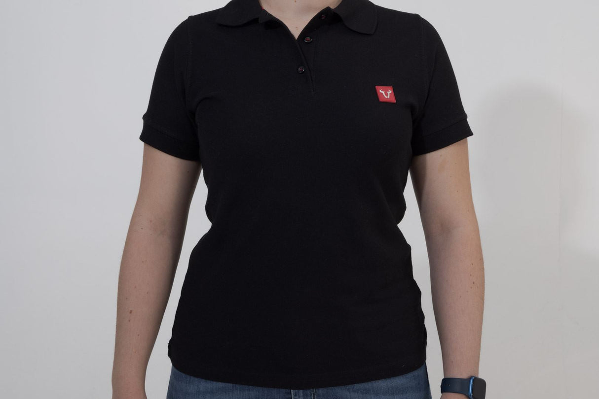 Polo shirt Core Line. Black. Women. Size M. - SW - Motech UK