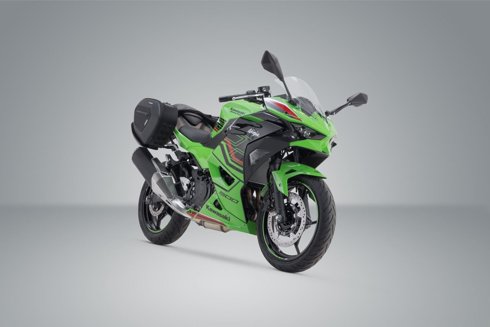 PRO BLAZE H saddlebag set Black. Kawasaki Ninja 500 SE Z500 (23