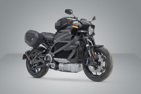 PRO BLAZE saddlebag set LiveWireONE Black - SW - Motech UK