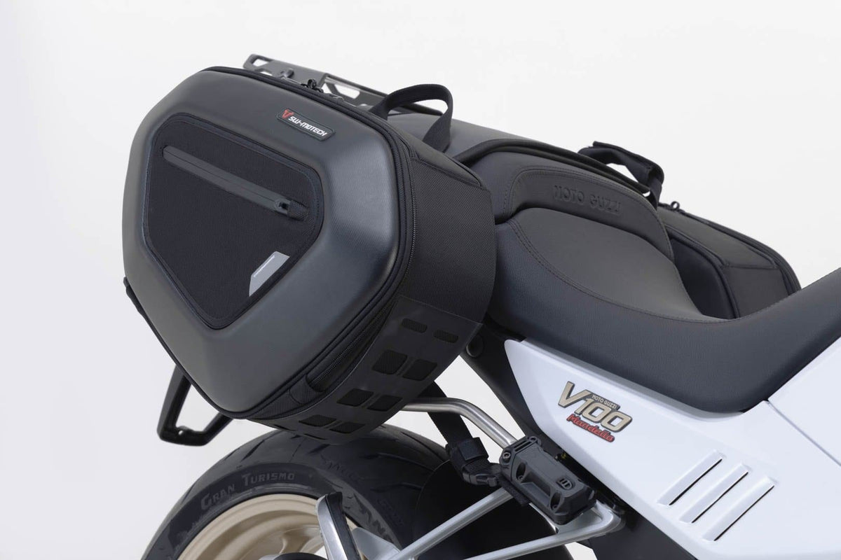 PRO BLAZE saddlebag set Moto Guzzi V100 Mandello/S (22-) Black - SW-Motech UK