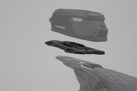 PRO tank ring adapter kit for Street - Rack For PRO tank bags With adapter plate Black - SW - Motech UK