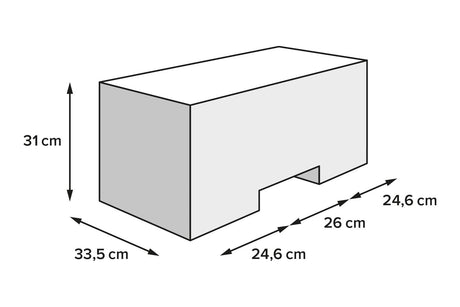 PRO Travelbag Tail Bag 1680D Ballistic Nylon Black/Anthracite - SW - Motech UK
