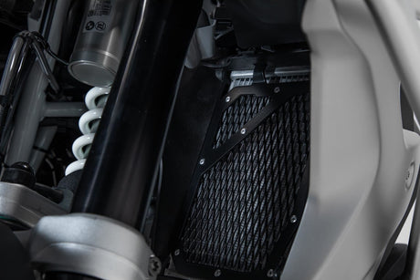 Radiator guard BMW R1200GS (16 - 18), R1250GS (18 - ). Black - SW - Motech UK