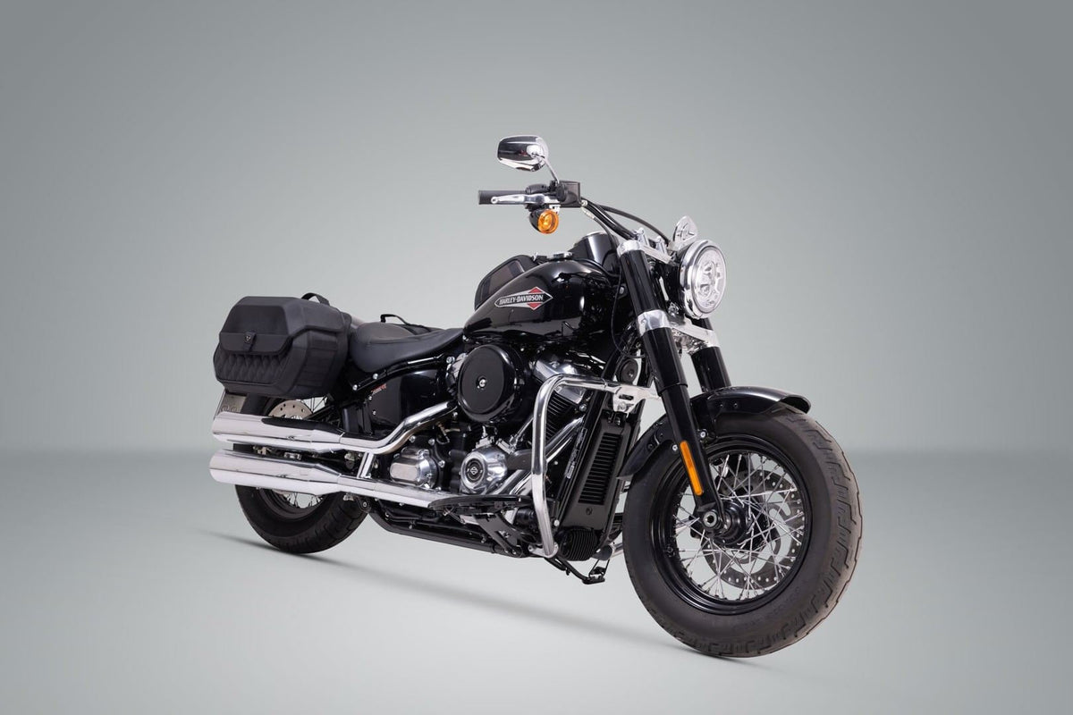 SLH Side Carrier LH1 Left Harley Davidson Street Bob/Slim/Standard - SW-Motech UK