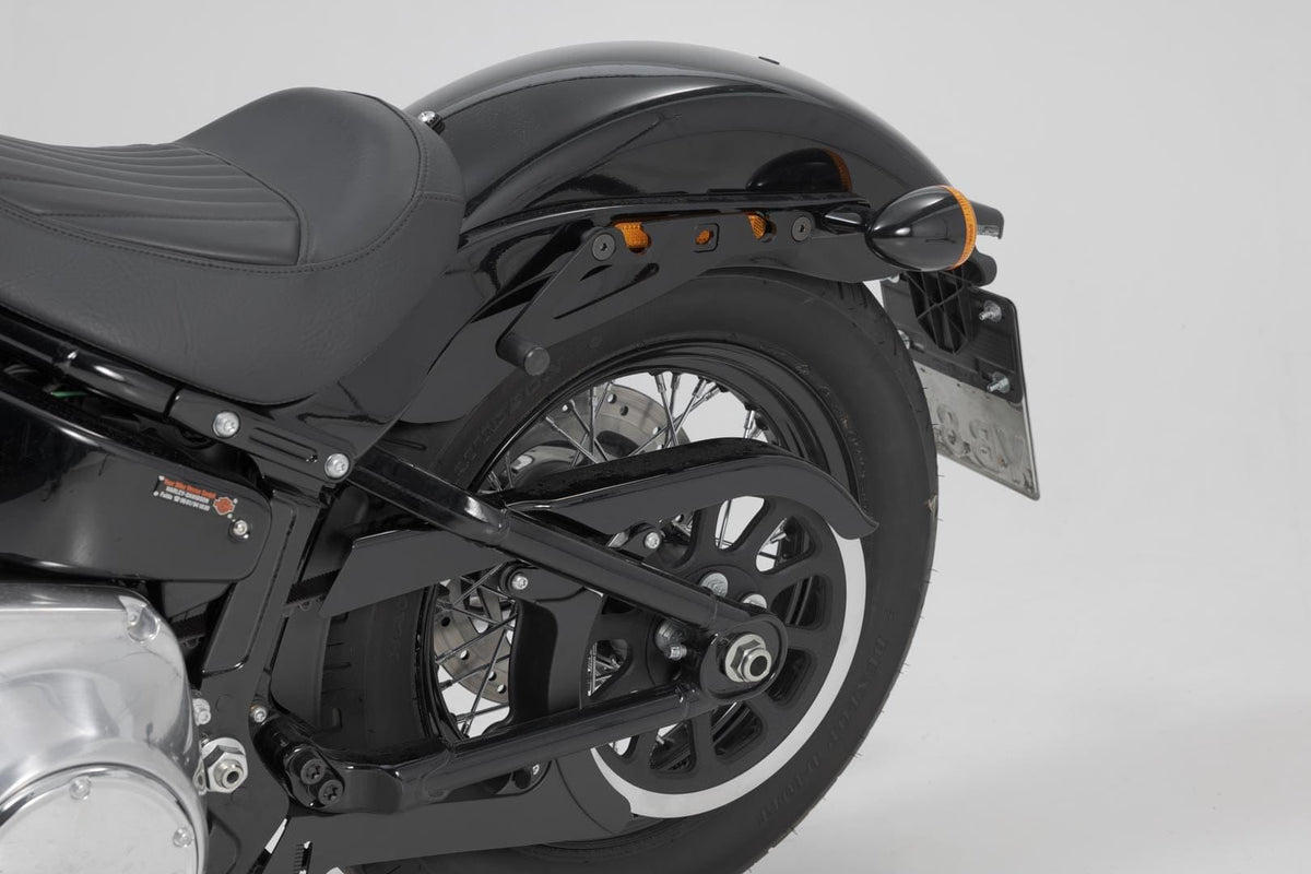 SLH Side Carrier LH1 Left Harley Davidson Street Bob/Slim/Standard - SW-Motech UK