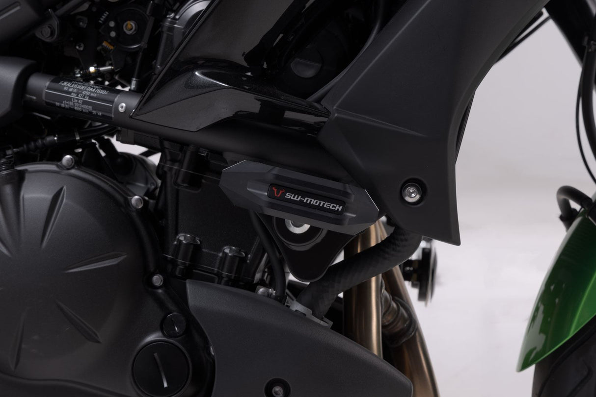 Slider set for frame Black Kawasaki Versys 650 (15 - ) - SW - Motech UK