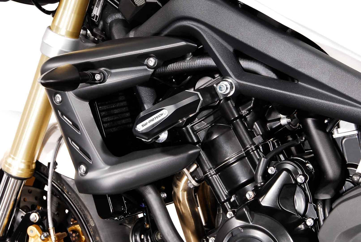 Slider Set For Frame Black Triumph Street Triple 675 (07 - 12) - SW - Motech UK