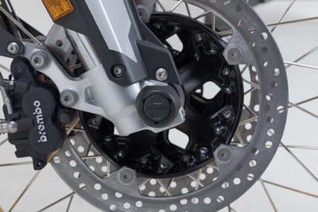 Slider set for front axle Black BMW F750GS, F850GS/Adv, F900R/XR - SW - Motech UK