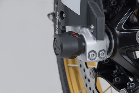 Slider set for front axle Black BMW F750GS, F850GS/Adv, F900R/XR - SW - Motech UK