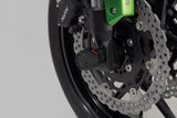 Slider set for front axle Black. Kawasaki Versys 650 (07 - 09) / (14 - ). - SW - Motech UK