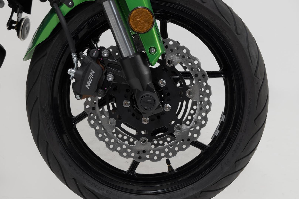 Slider set for front axle Black. Kawasaki Versys 650 (07 - 09) / (14 - ). - SW - Motech UK