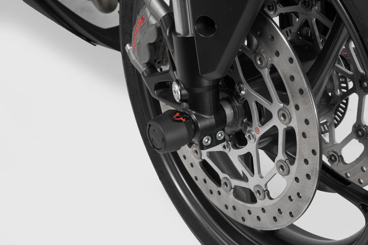 Slider Set for Front Axle BMW RnineT/Scrambler/Pure/Racer/GS (16 - ) Black - SW - Motech UK