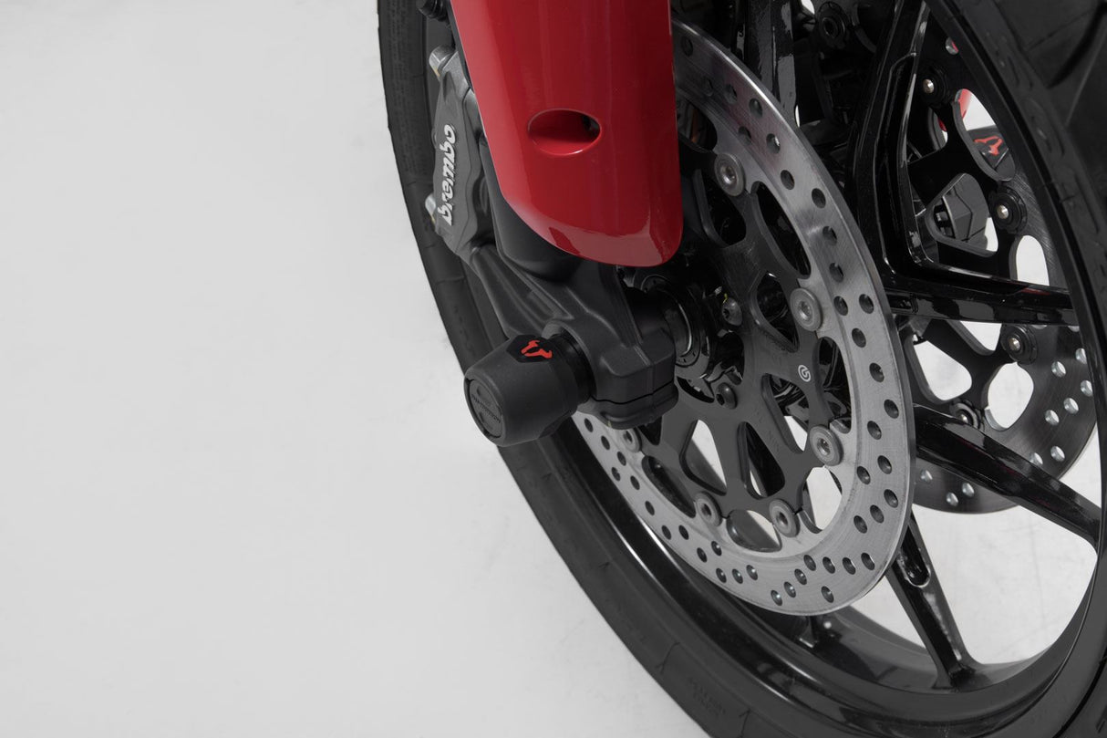 Slider set for front axle Ducati Multistrada V4 (20 - ) Black - SW - Motech UK