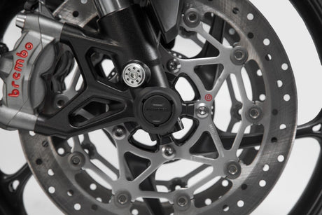 Slider Set for Front Axle Kawasaki Z900 (16 - ) Black - SW - Motech UK