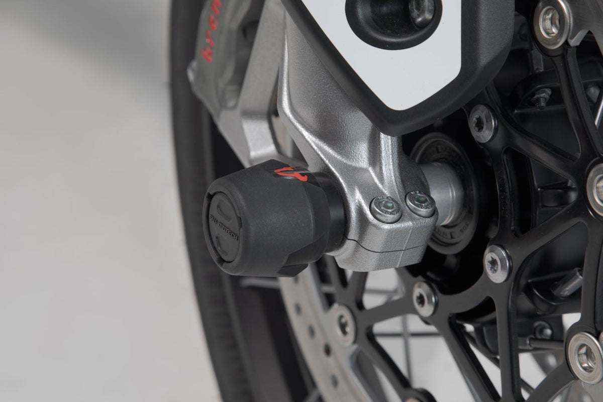 Slider Set for Front Axle Triumph, Honda, Yamaha Black - SW-Motech UK
