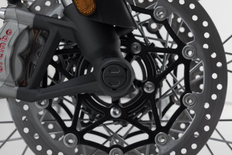 Slider Set for Front Axle Triumph Scrambler 1200 (21 - ) Black - SW - Motech UK