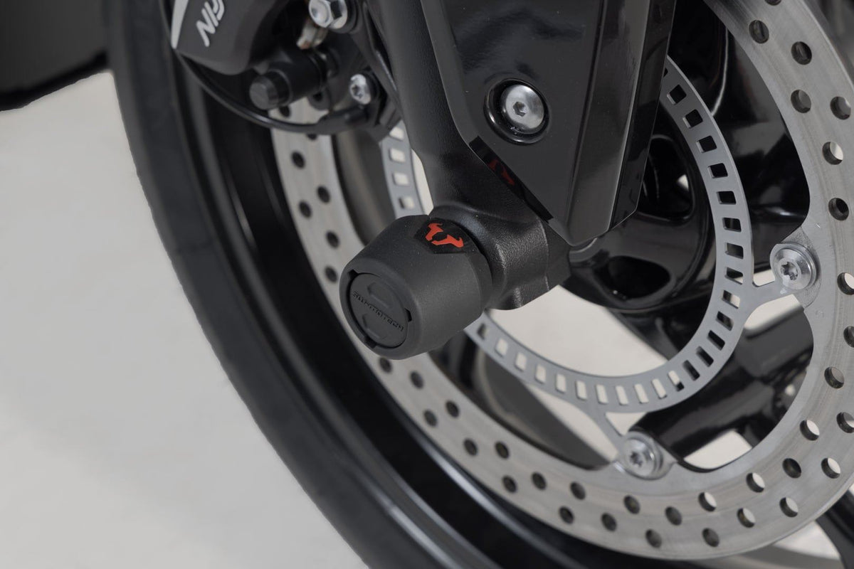 Slider Set for Front Axle Triumph Street Triple/Daytona/Tiger 600/Trident Black - SW-Motech UK