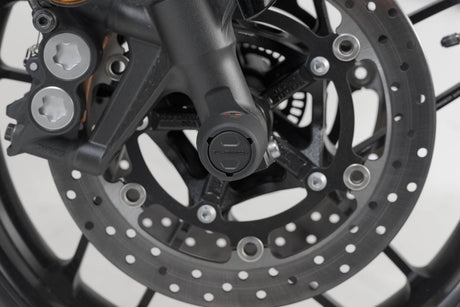 Slider Set for Front Axle Yamaha XT1200Z Super Ténéré (10 - ) Black - SW - Motech UK