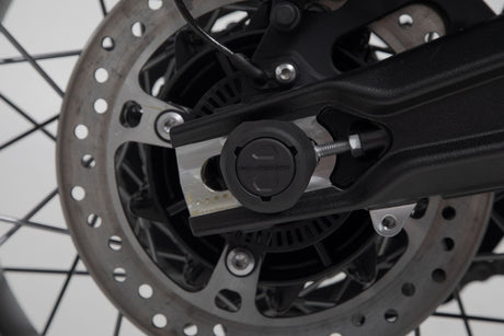 Slider Set for Rear Axle Triumph Tiger 800 (10 - ) / 900 (19 - ) Black - SW - Motech UK