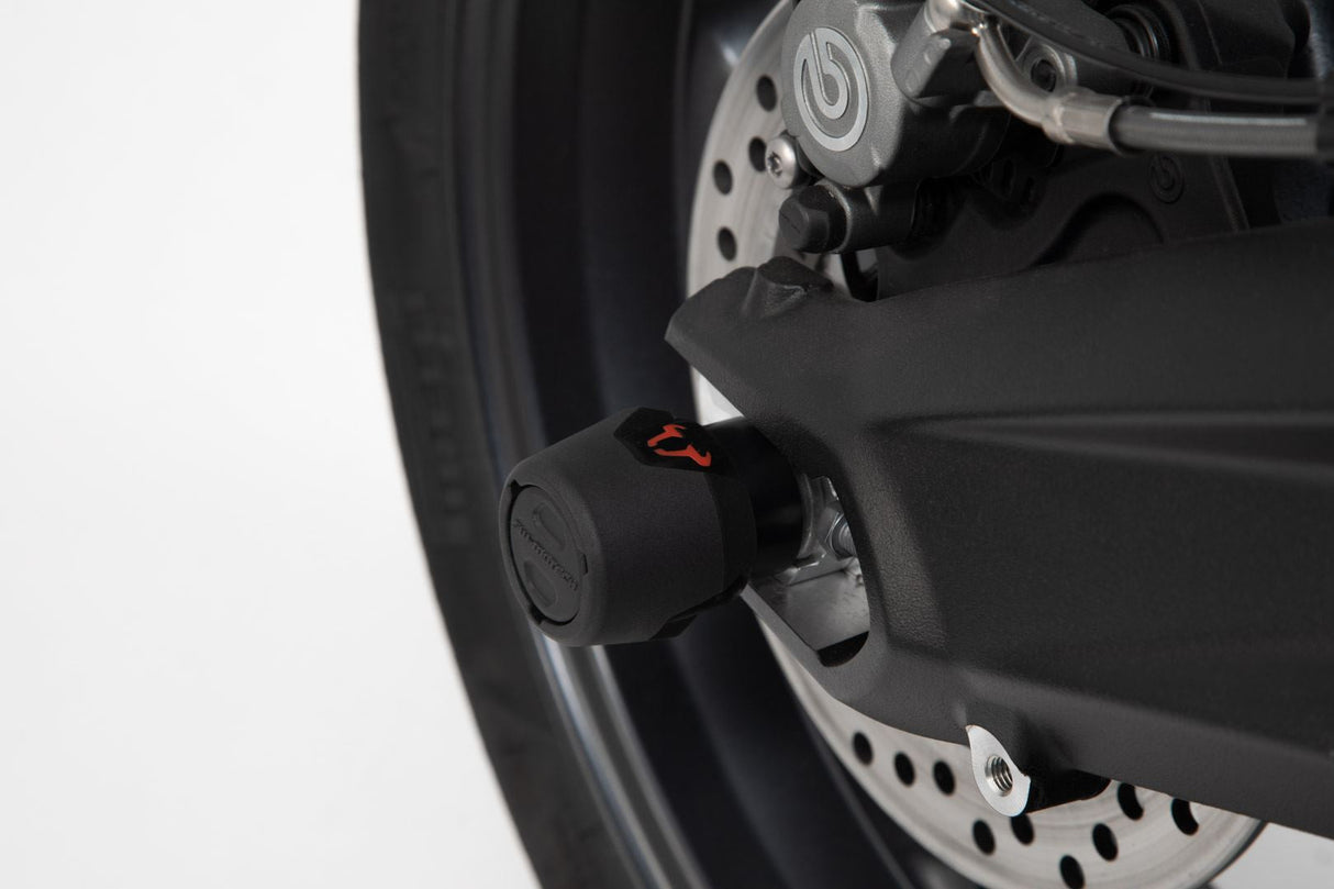 Slider Set for Rear Axle Yamaha MT - 09 (13 - 16)/Tracer, XSR900/Abarth Black - SW - Motech UK