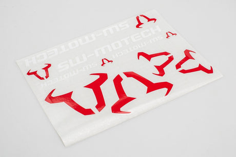 Sticker set SW - MOTECH 310x260 mm. Bull: red, SW - Motech: white. - SW - Motech UK
