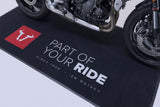 SW - MOTECH bike carpet 2.0x1.0 m. Rectangular. Black. Imprint white/red. - SW - Motech UK