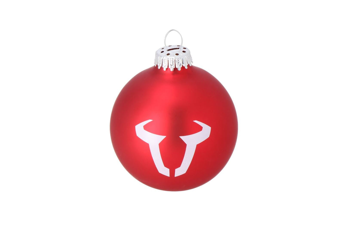 SW - MOTECH Christmas bauble 8 cm. Made of glass. Red. With logo. - SW - Motech UK