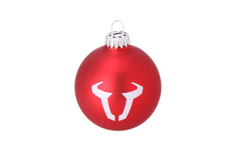 SW - MOTECH Christmas bauble 8 cm. Made of glass. Red. With logo. - SW - Motech UK