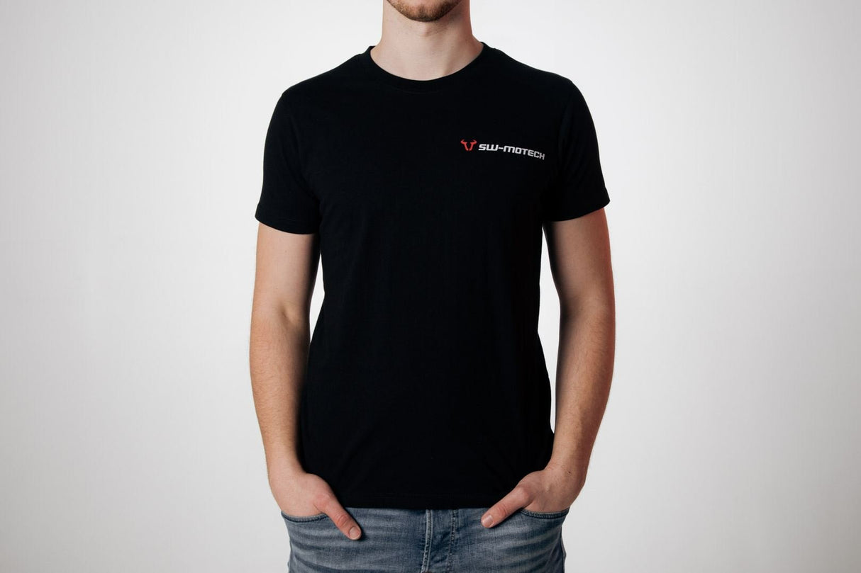 T-Shirt Core Line. Black. Men. Size S. - SW - Motech UK