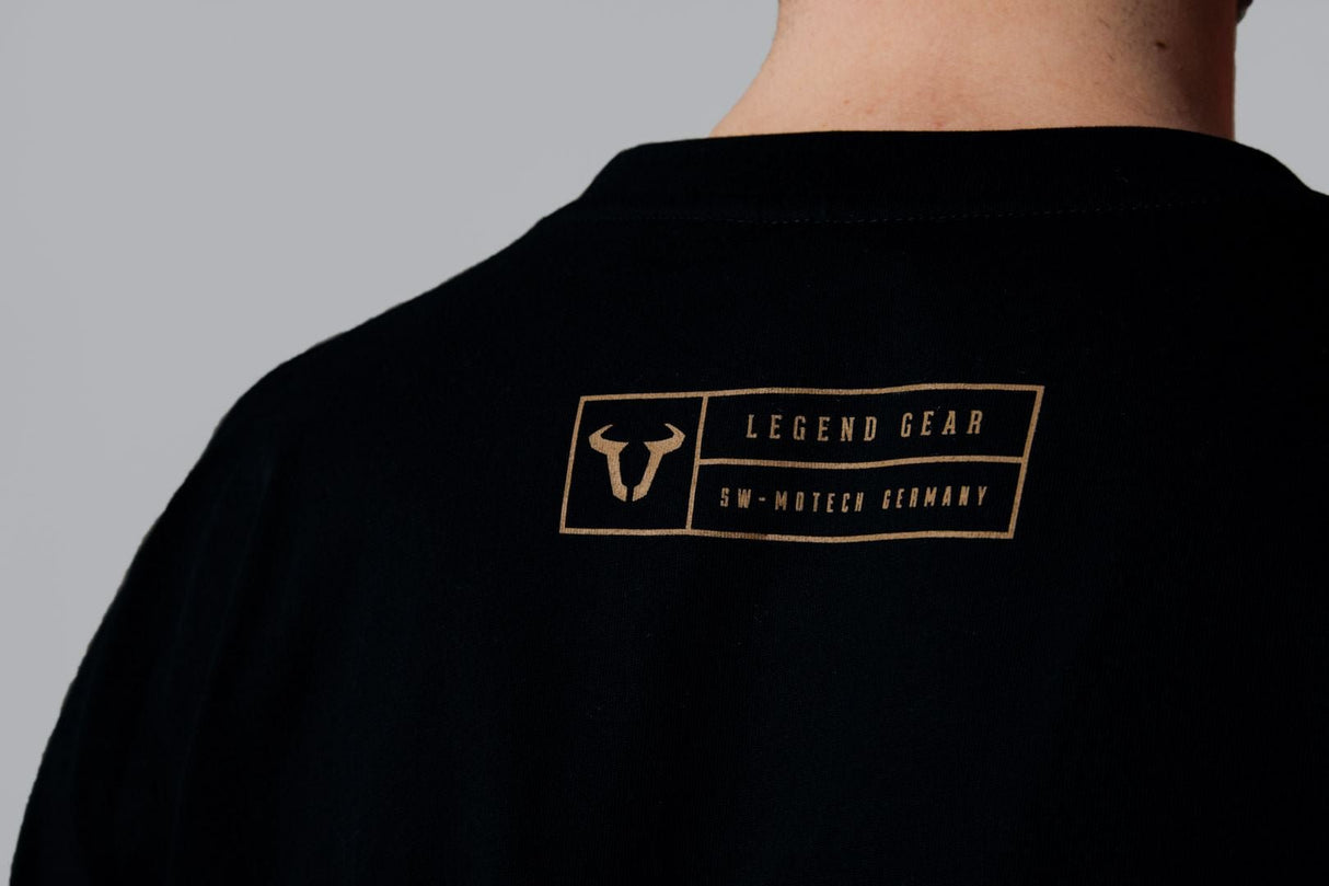 T-Shirt Legend Gear. Black. Men. Size S. - SW - Motech UK