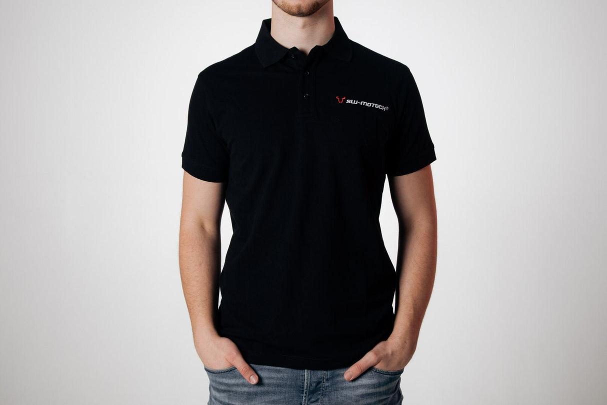 Team polo shirt Core Line. Black. Men. Size S. - SW - Motech UK