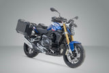 TRAX ADV Aluminium Case System 37/37 litre BMW R 1200 R/RS, R 1250 R/RS Black - SW - Motech UK