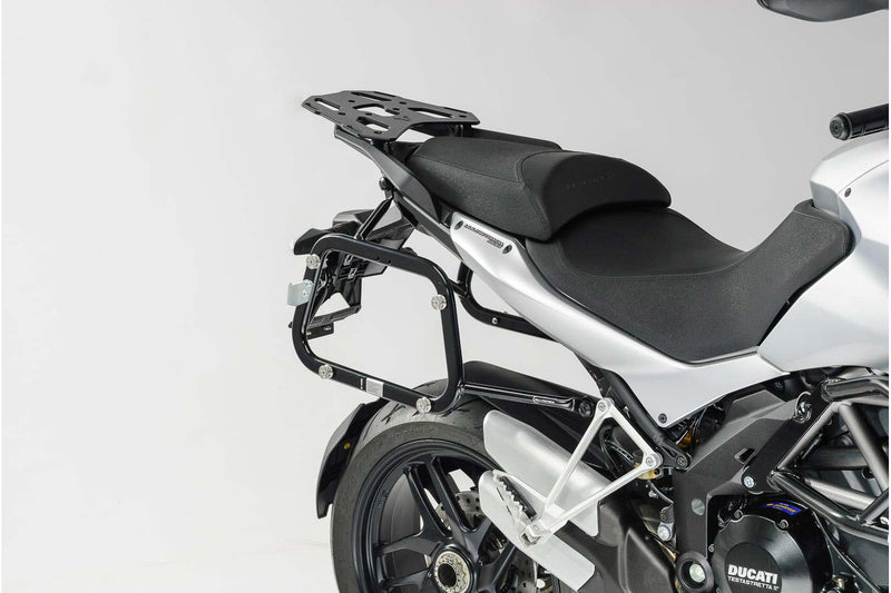 TRAX ADV Aluminium Case System 37/37 litre Ducati Multistrada 1200 / S (10 - 14) Silver - SW - Motech UK