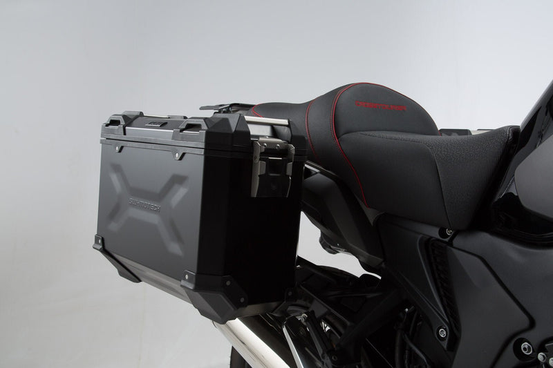 TRAX ADV Aluminium Case System 37/37 litre Honda Crosstourer (11 - ) Black - SW - Motech UK