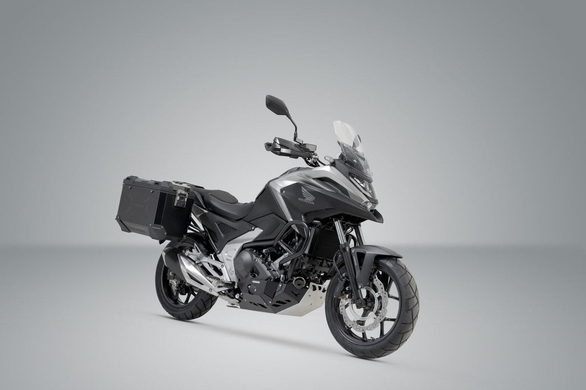 TRAX ADV Aluminium Case System 37/37 litre Honda NC750X (20-) Black - SW-Motech UK
