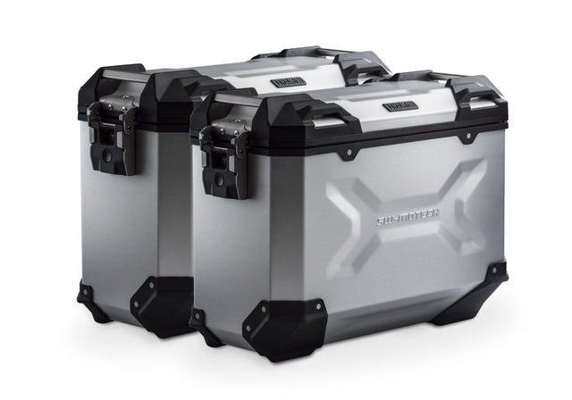 TRAX ADV Aluminium Case System 37/37 litre Honda NC750X (20-) Silver - SW-Motech UK