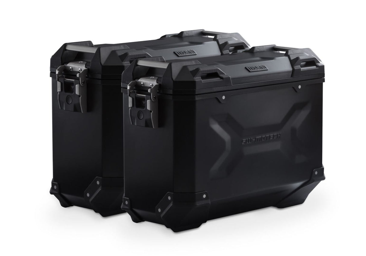 TRAX ADV Aluminium Case System 37/37 litre Honda NC750X / NC750S (16 - ) Black - SW - Motech UK