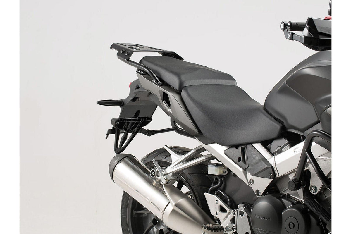 TRAX ADV Aluminium Case System 37/37 litre Honda VFR800X Crossrunner (15-) Black - SW-Motech UK
