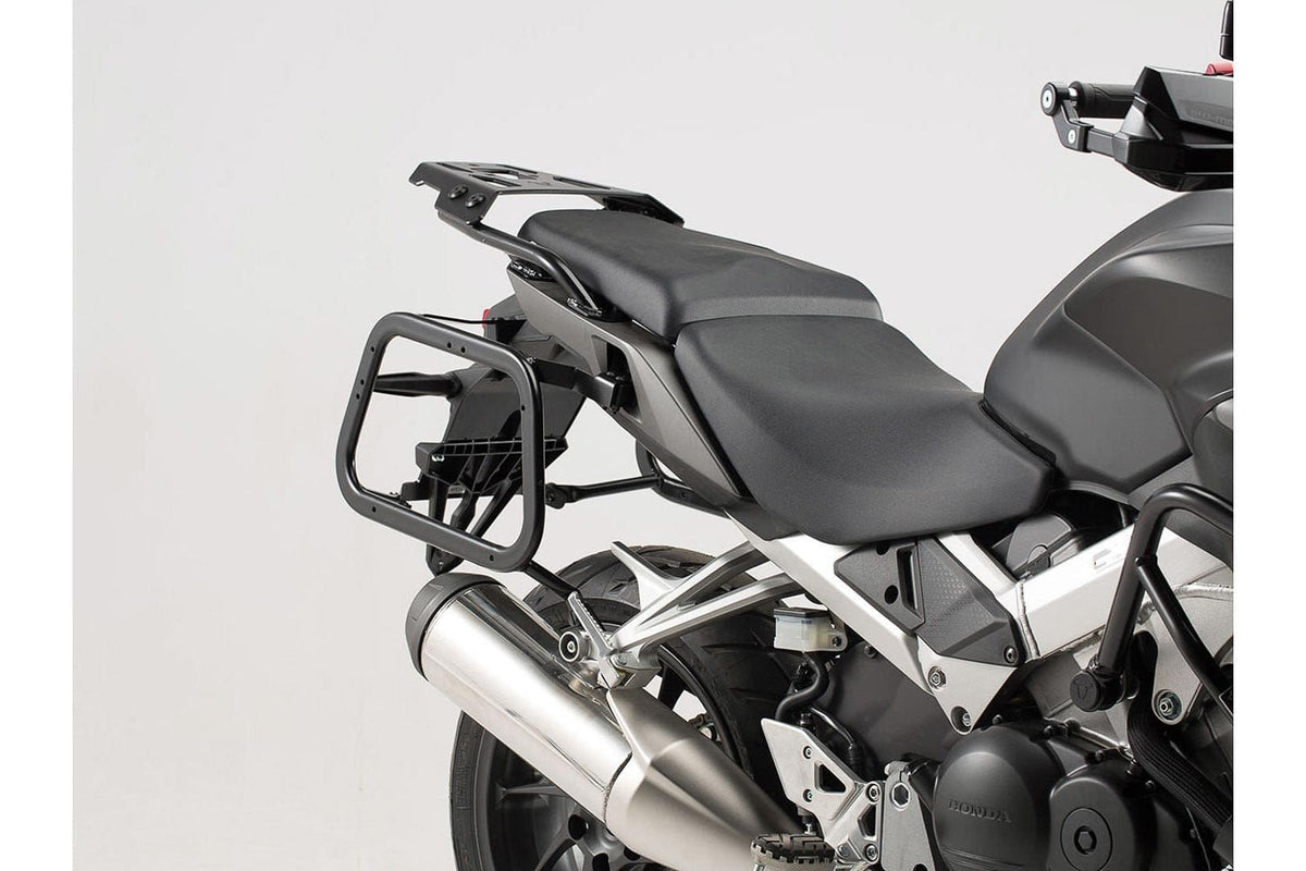 TRAX ADV Aluminium Case System 37/37 litre Honda VFR800X Crossrunner (15-) Black - SW-Motech UK