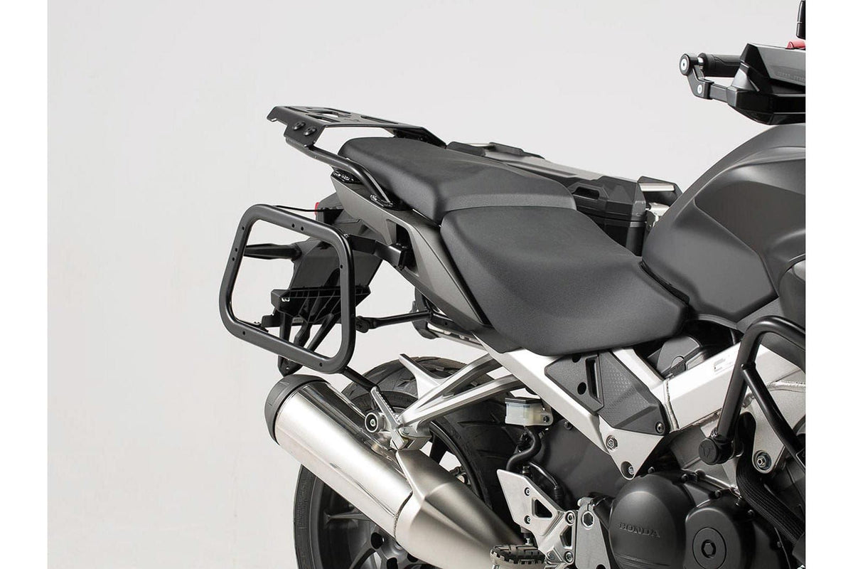 TRAX ADV Aluminium Case System 37/37 litre Honda VFR800X Crossrunner (15-) Black - SW-Motech UK