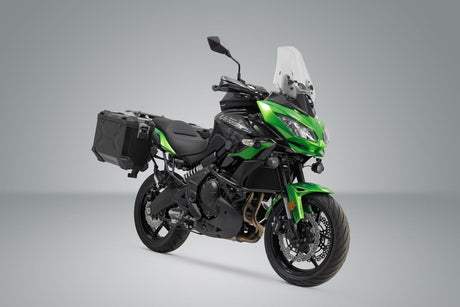 TRAX ADV Aluminium Case System 37/37 litre Kawasaki Versys 650 (15 - ) Black - SW - Motech UK