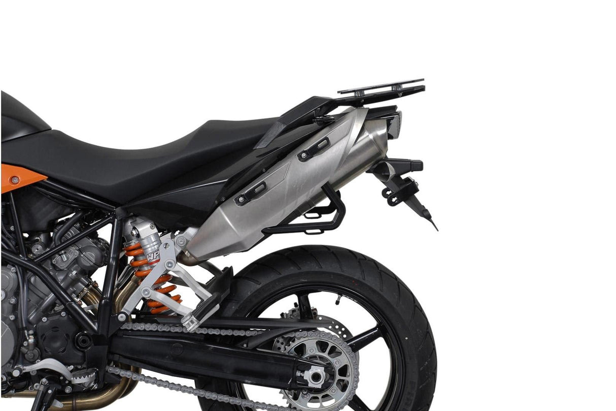 TRAX ADV Aluminium Case System 37/37 litre KTM 990 SM / SM - T / SM - R / 950 SM Silver - SW - Motech UK