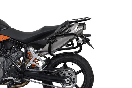 TRAX ADV Aluminium Case System 37/37 litre KTM 990 SM / SM - T / SM - R / 950 SM Silver - SW - Motech UK