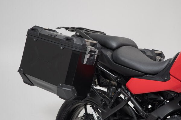 TRAX ADV Aluminium Case System 37/37 litre Yamaha Tracer 9 (20 - ) Black - SW - Motech UK