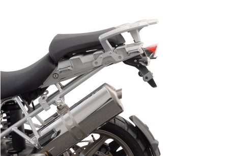 TRAX ADV Aluminium Case System 37/45 litre BMW R 1200 GS (04 - 12) / Advent Silver - SW - Motech UK