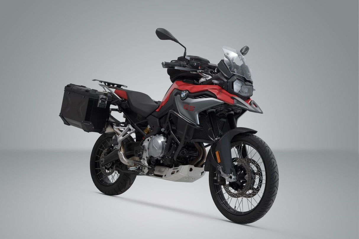TRAX ADV Aluminium Case System 45/37 litre BMW F750GS, F850GS/Adv (17 - ) Black - SW - Motech UK