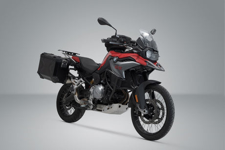 TRAX ADV Aluminium Case System 45/37 litre BMW F750GS, F850GS/Adv (17 - ) Black - SW - Motech UK