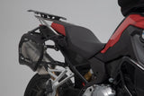 TRAX ADV Aluminium Case System 45/37 litre BMW F750GS, F850GS/Adv (17 - ) Silver - SW - Motech UK