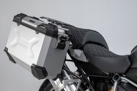 TRAX ADV Aluminium Case System 45/37 litre BMW R1200GS LC/Adv/Rallye, R1250GS Black - SW - Motech UK