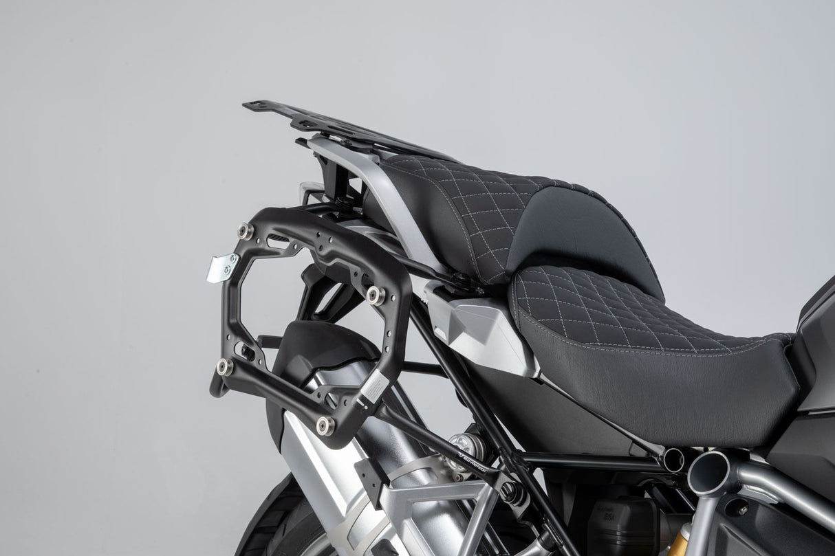 TRAX ADV Aluminium Case System 45/37 litre BMW R1200GS LC/Adv/Rallye, R1250GS Black - SW - Motech UK